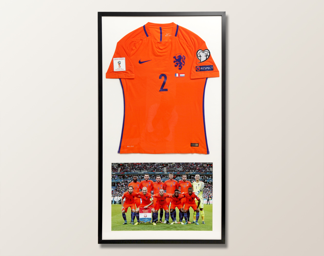 voetbalshirt inlijsten Nederlands elftal