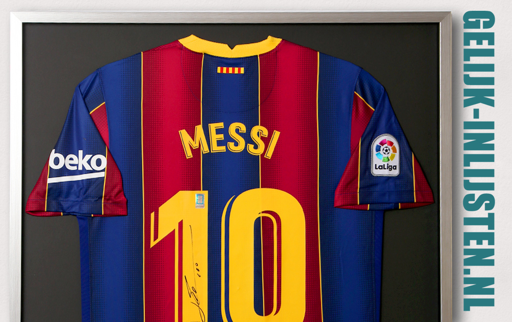 Pasen tennis Consulaat Messi voetbalshirt inlijsten - Gelijk Inlijsten
