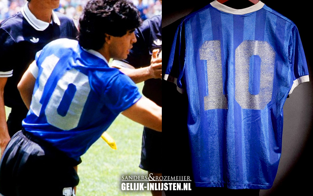 Maradona-shirt-inijsten