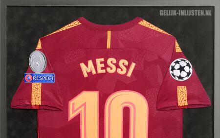 Voetbalshirt inlijsten Messi